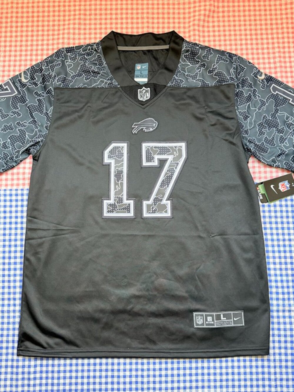 NFL ALLEN Black No. 17 Short-Sleeved Jersey